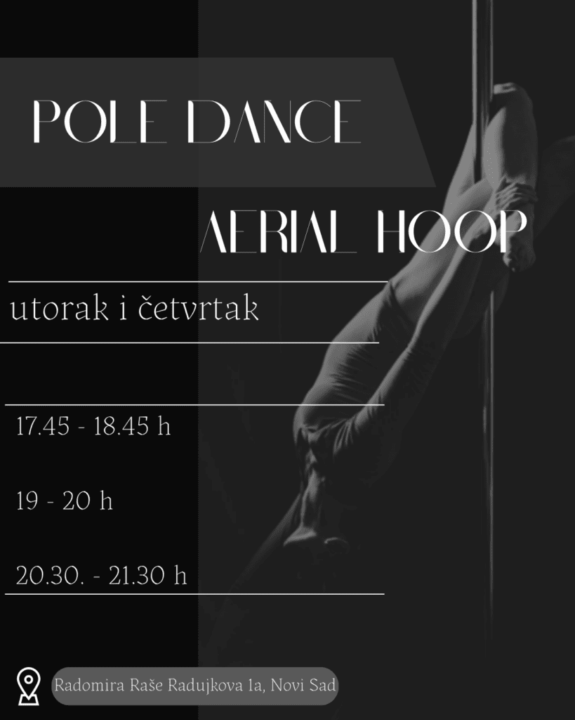 aerial hoop, pole dance novi sad